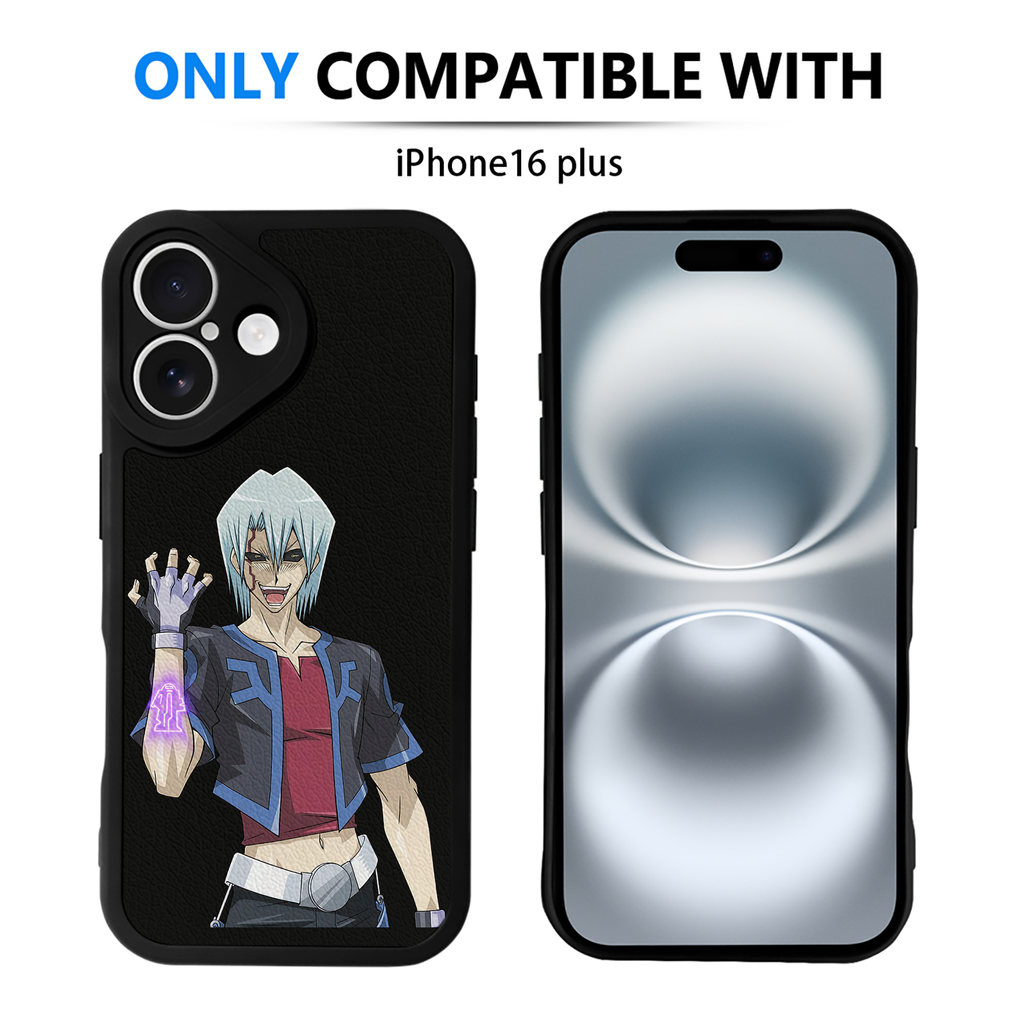 遊☆戯☆王 Yu-Gi-Oh! 【iPhone 16シリーズ対応】シリコンスマホケース（レザー調） 材質：シリコン